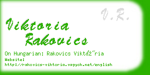 viktoria rakovics business card